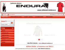 Tablet Screenshot of obleceni-endura.cz